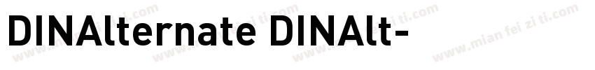 DINAlternate DINAlt字体转换